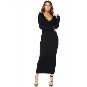 Ribbed Midi Dress